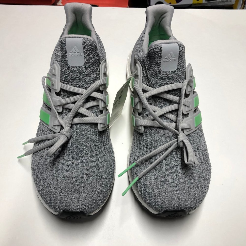 adidas Ultraboost Grey Green Lime Mens Shoes - Picture 7 of 7